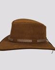 Zephyr | Womens Genuine Suede Leather Outback Hat