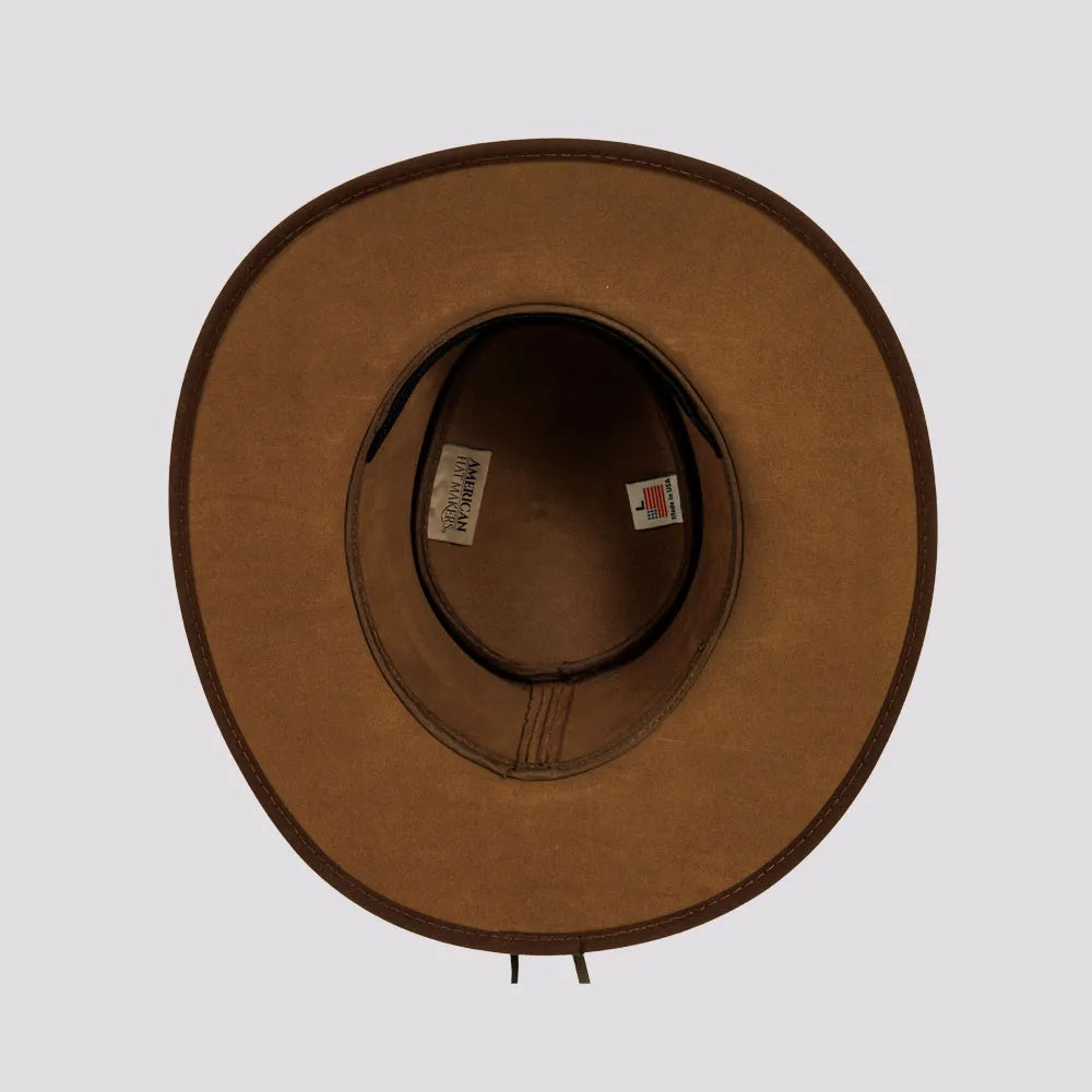 Zephyr | Mens Genuine Suede Leather Outback Hat