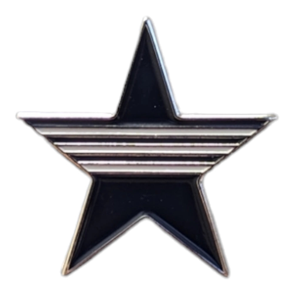 AHM Single Star Blue Magnetic Hat Pin