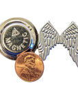 Angel Wings Magnetic Hat Pin Size Reference