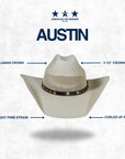 Austin | Mens Cream Straw Cowboy Hat