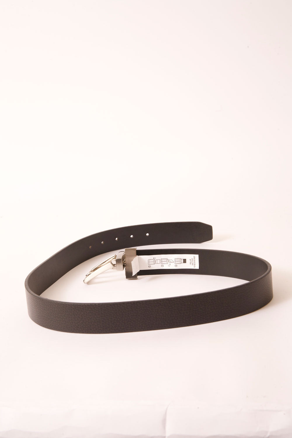 black reversible belt by american hat makers back view