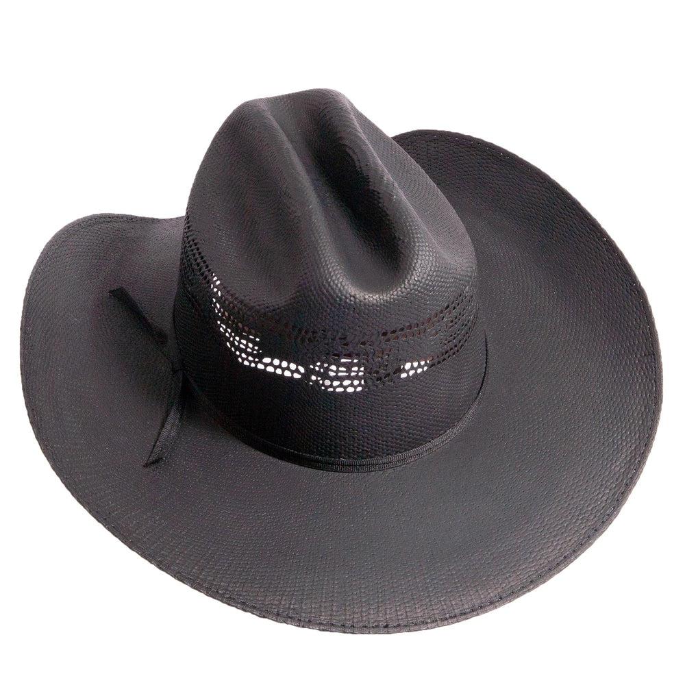An angled view of women bozeman black cowboy hat
