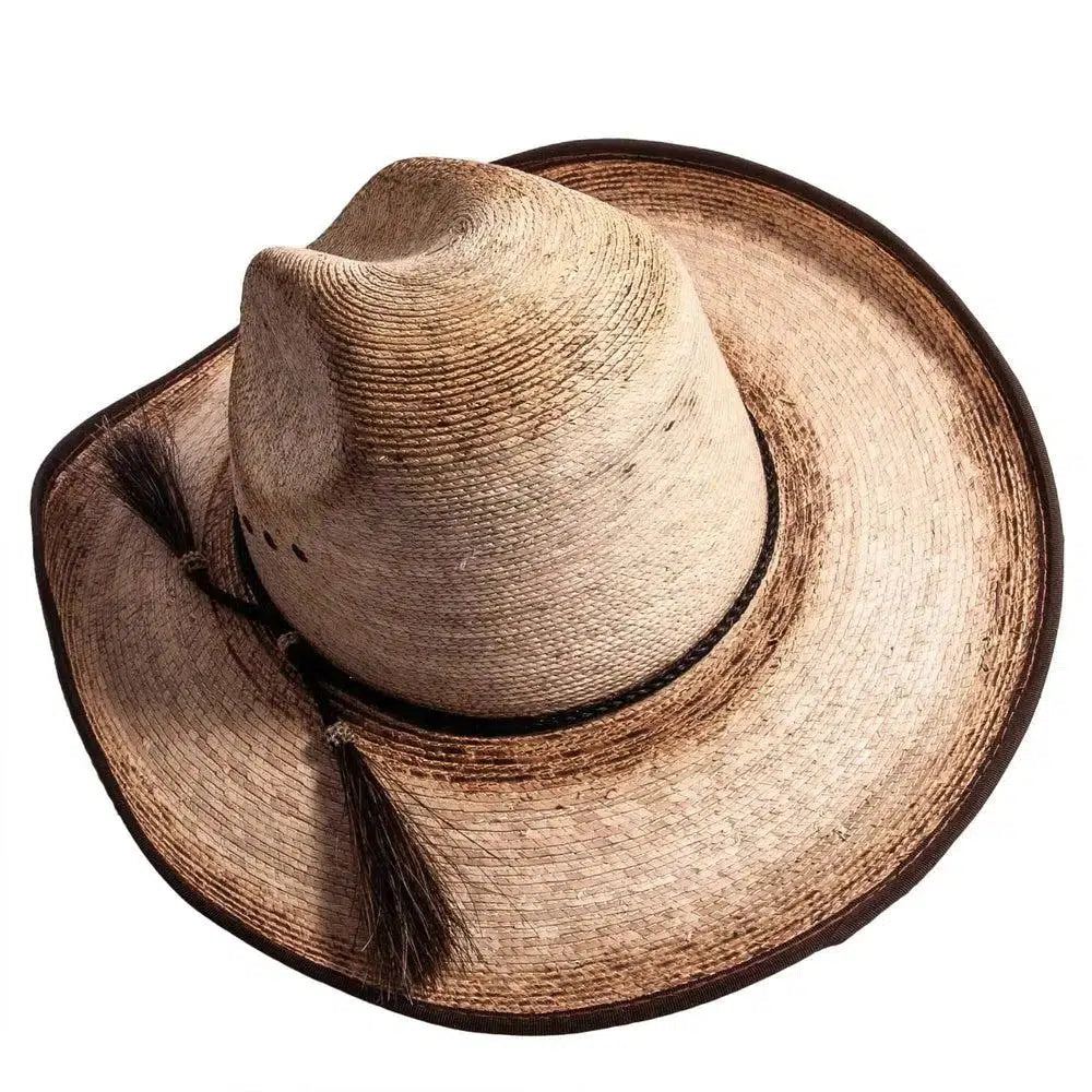 diego palm straw fedora back view