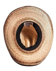 diego palm straw fedora bottom view