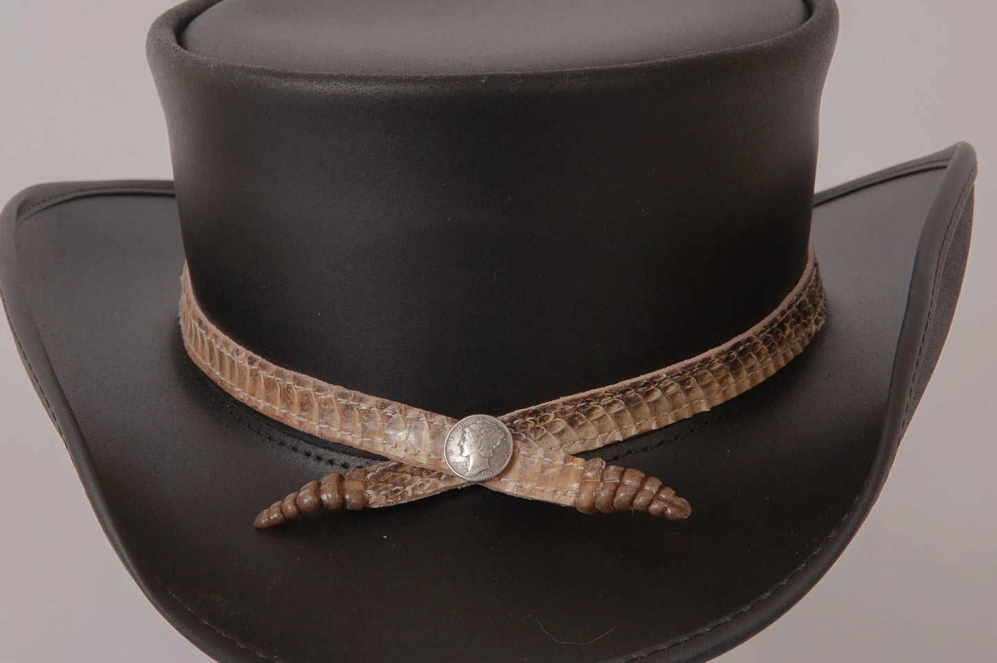 The double rattle hat band by American Hat Makers