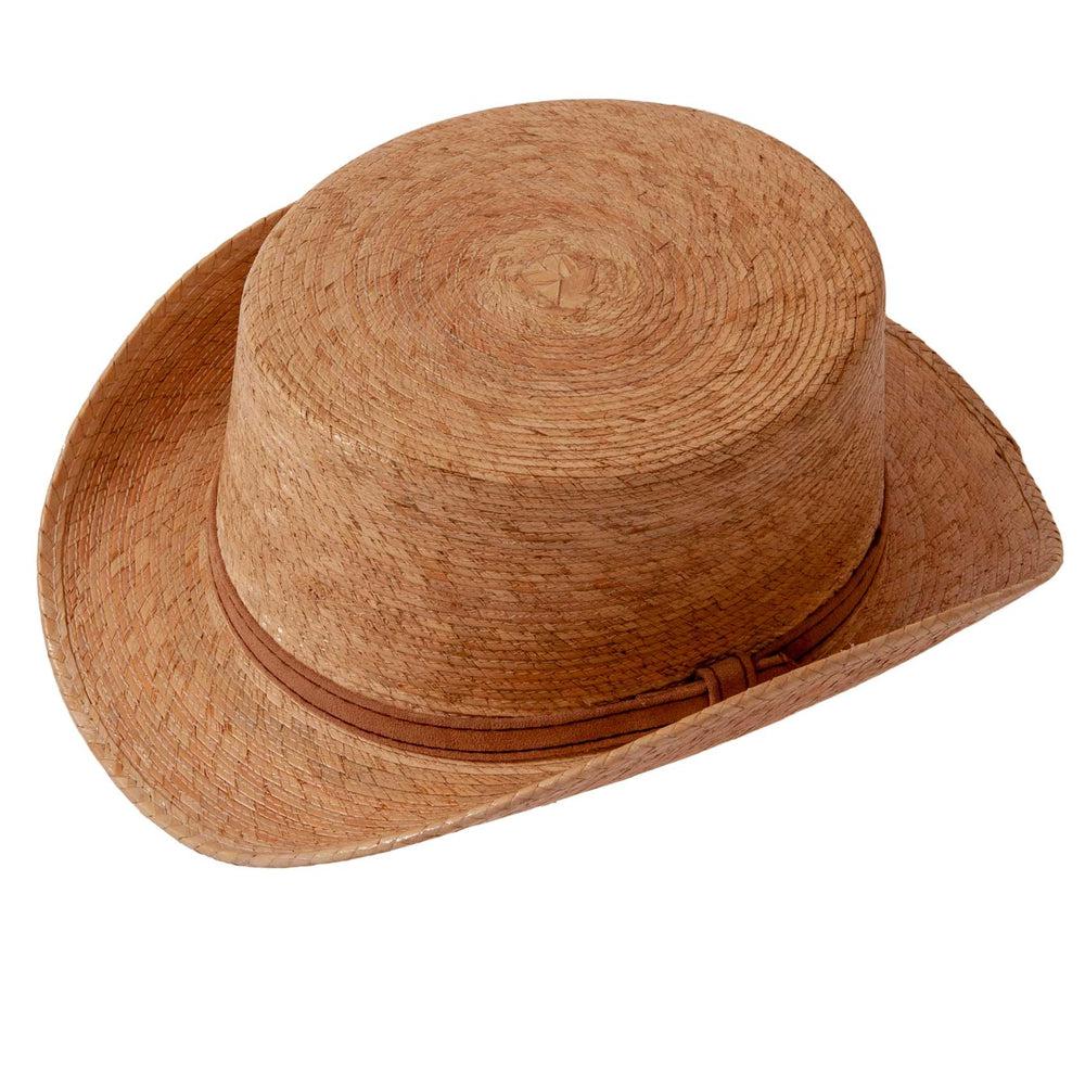 Everglades Straw Palm Top Hat by American Hat Makers top view