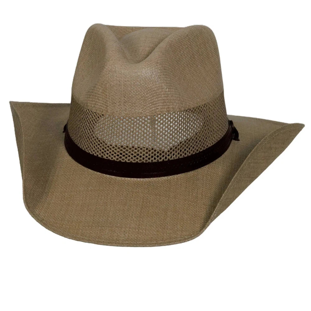 Florence Curl Tan Cowboy Hat Side View