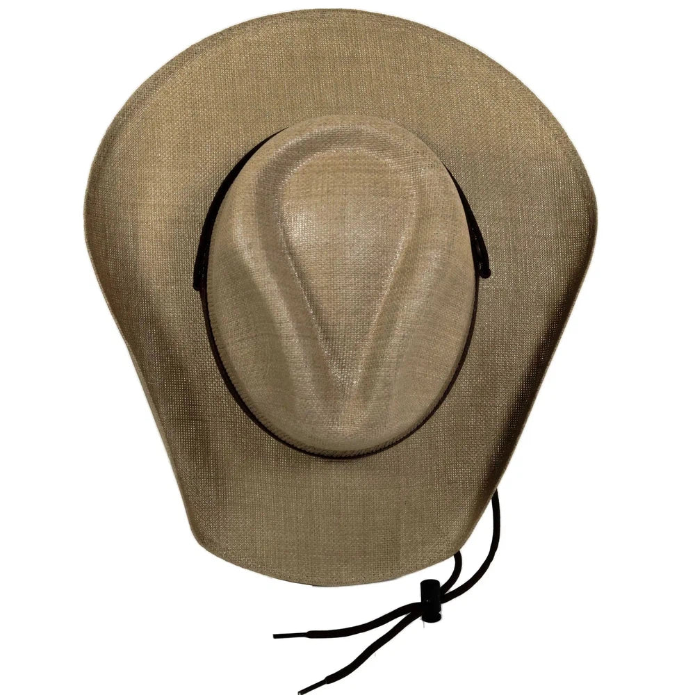 Florence Curl Tan Cowboy Hat Top View