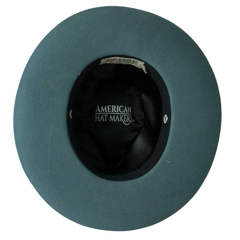 Greenwich Felt Fedora Hat by American Hat Makers bottom view