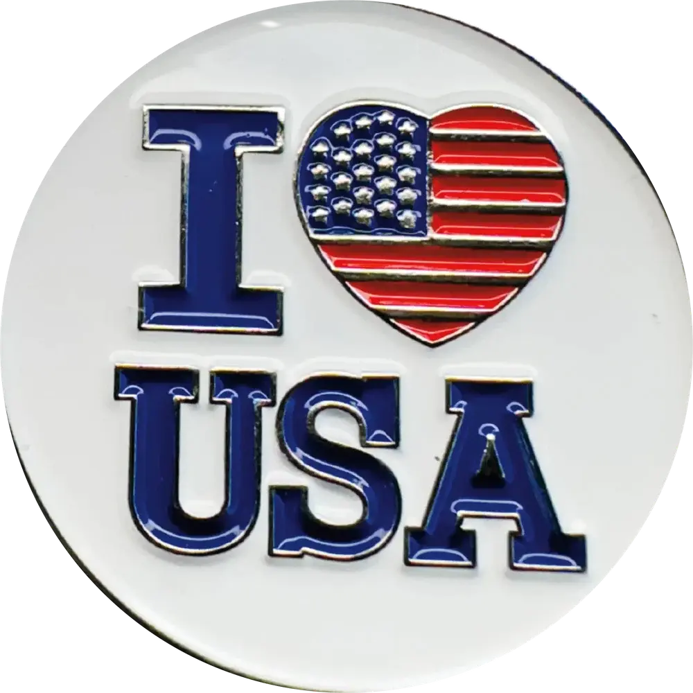 i love usa magnetic hat pin
