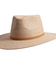 Johvan natural straw sun hat by American Hat Makers front angled view