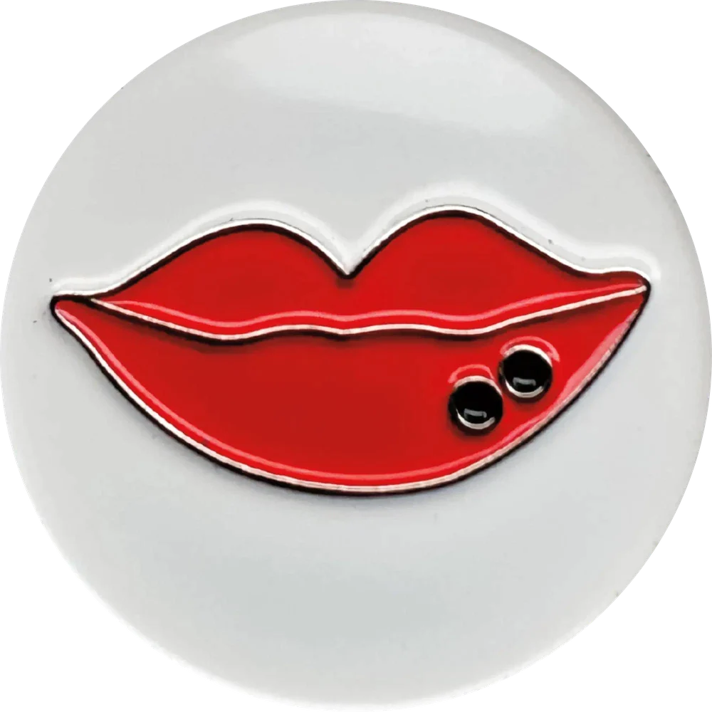 lips magnetic hat pin