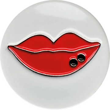 lips magnetic hat pin