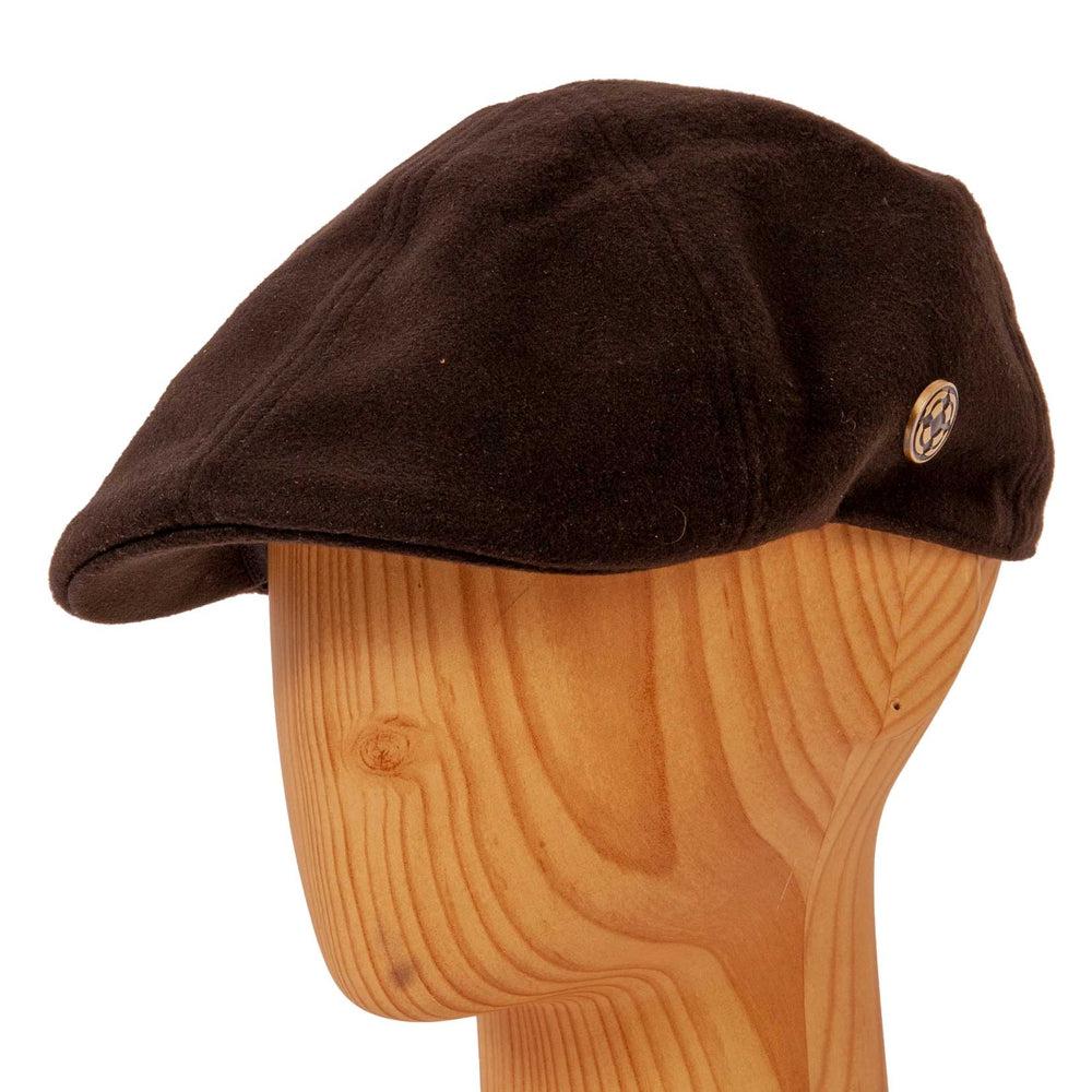 Model C Black Cotton Cap by American Hat Makers angled left view