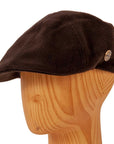 Model C Black Cotton Cap by American Hat Makers angled left view