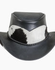 Pinto Black front leather cowboy hat
