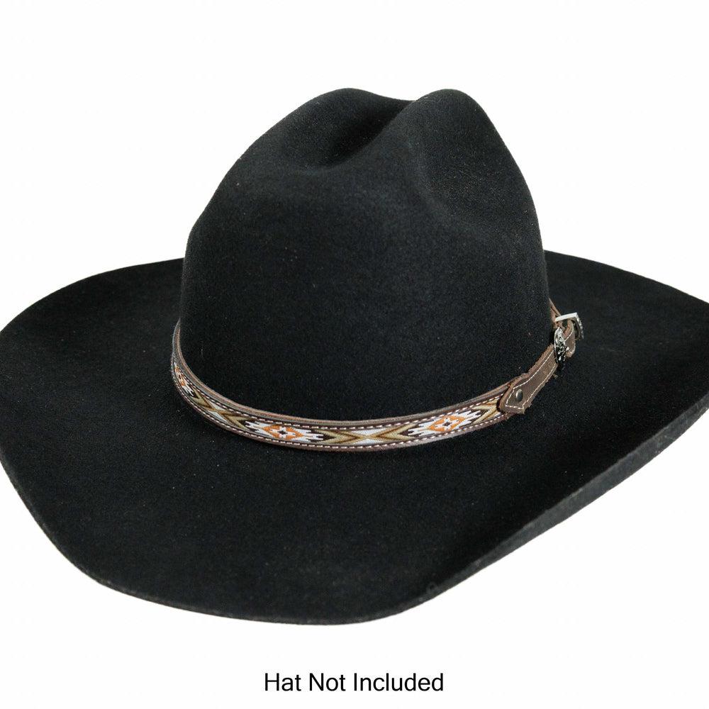 Western/Rocker Cowboy Hat - Wool - Tan - Distressed - Plasma Cut Metal - Embroidery - Black Silk shops Hat Band - One of a Kind