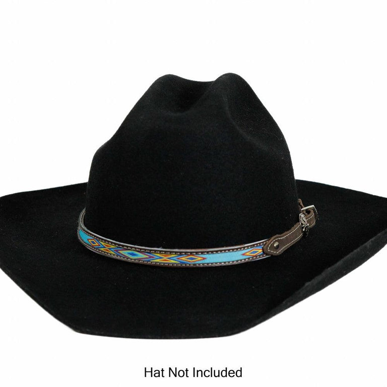 Whip Stitch Leather Cowboy Hat Band main image 1