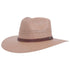 A right view of Barcelona Wide Brim Tan Straw Sun Hat 