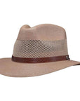Milan Tan Straw Fedora Hat by American Hat Makers