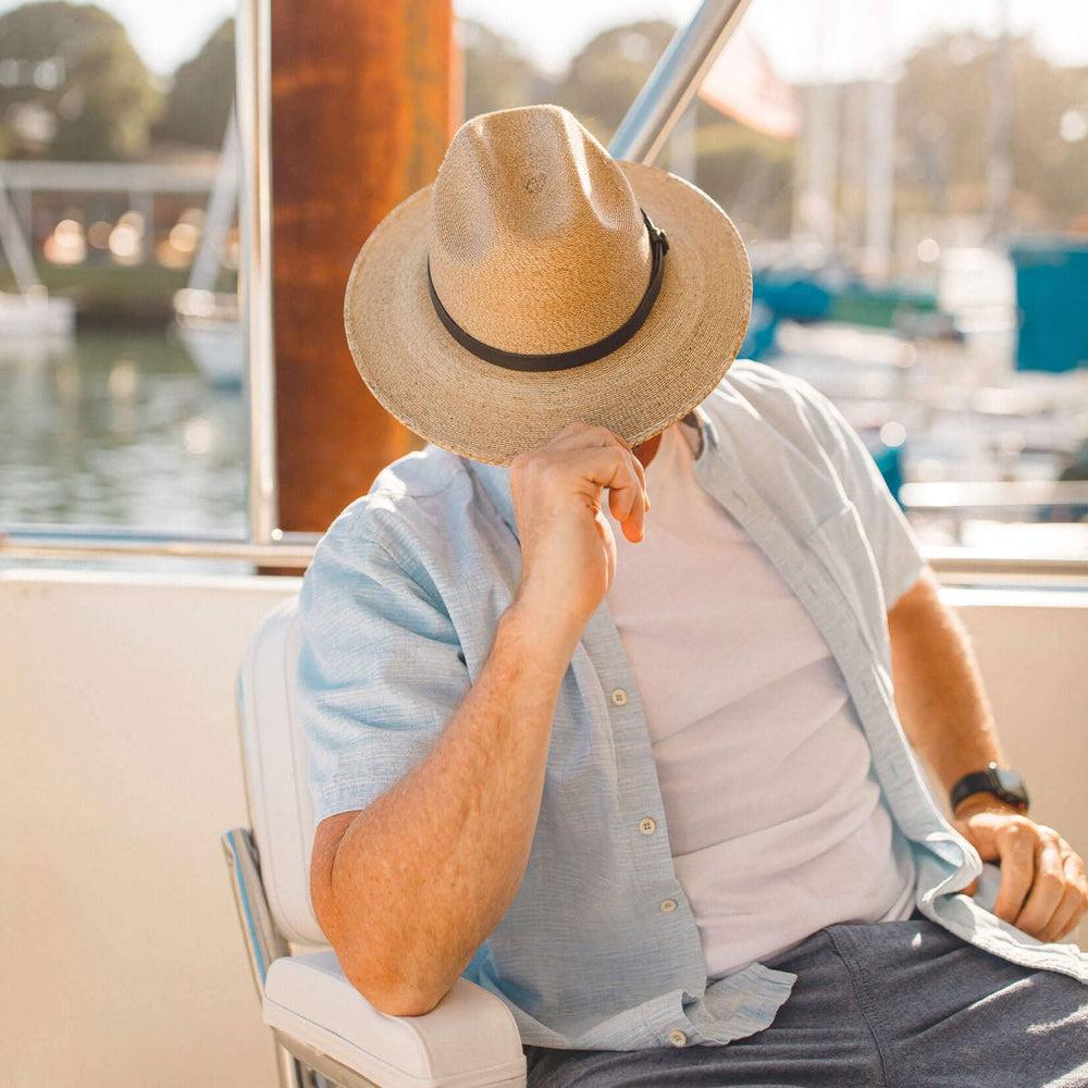 Amarillo | Mens Palm Straw Hat by American Hat Makers