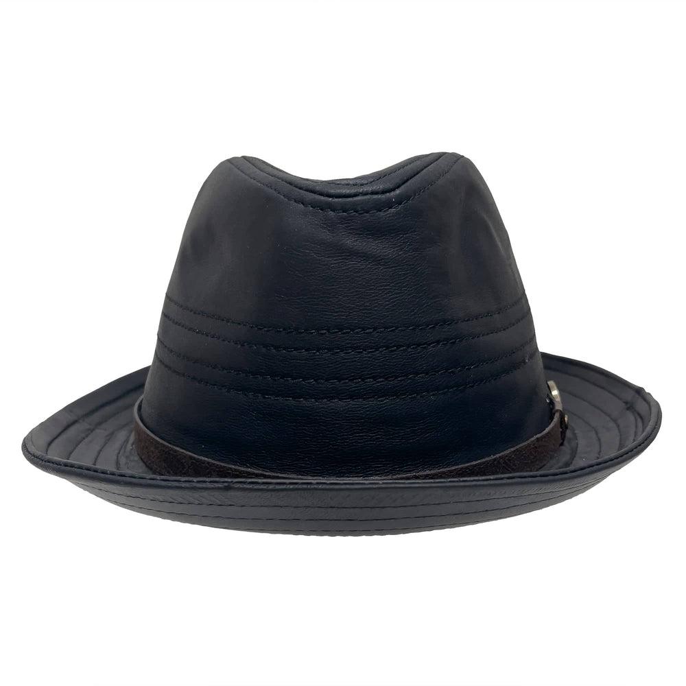 A front view of balboa black hat