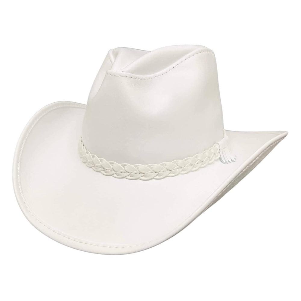Blizzard White Leather Cowboy Hat by American Hat Makers