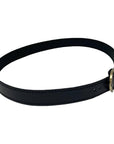 Carriage Black Leather Band with buckle by American Hat Makers