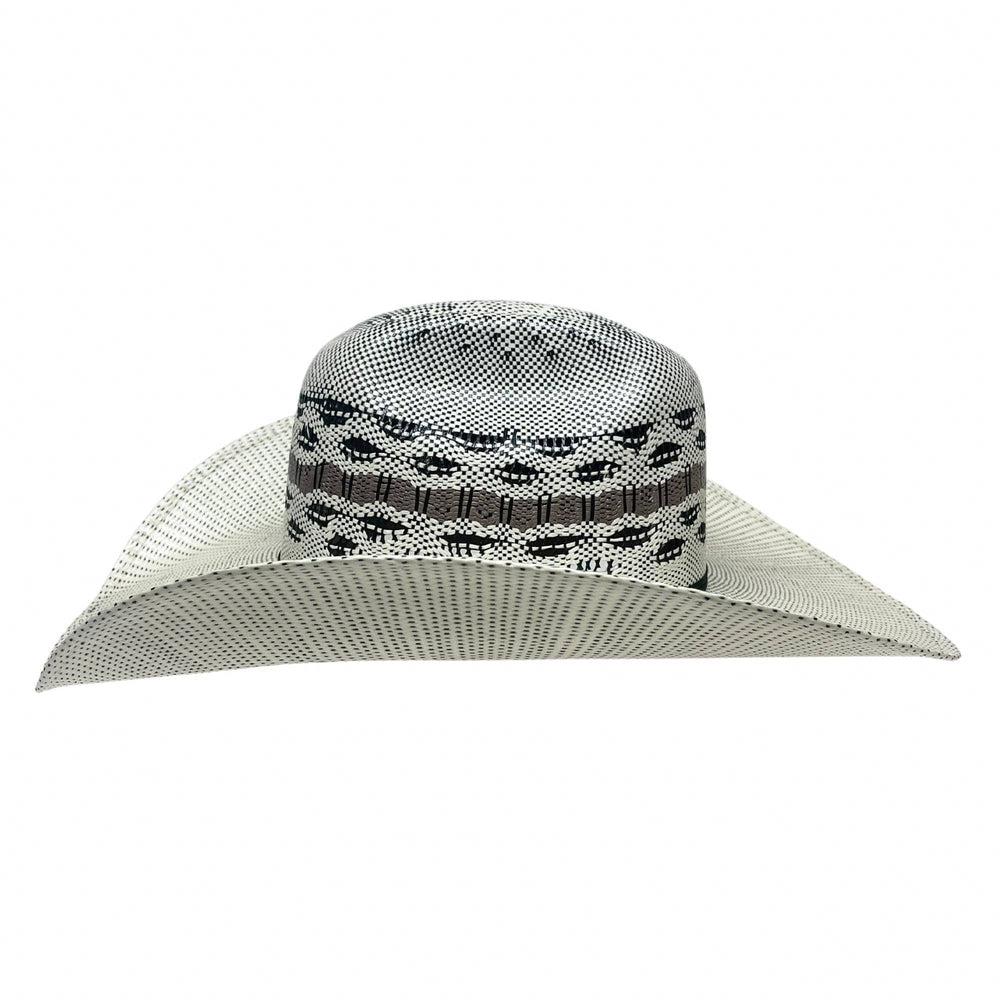 A side view of Cisco Cream Wide Brim Straw Hat