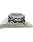 A side view of Cisco Cream Wide Brim Straw Hat