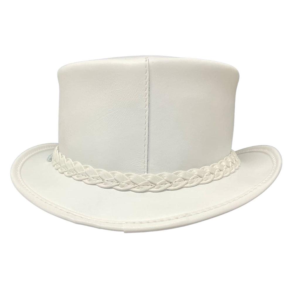 Ghost Rider Hat Design Leather Top Hat - The Mens White Ghost Rider – American Hat Makers