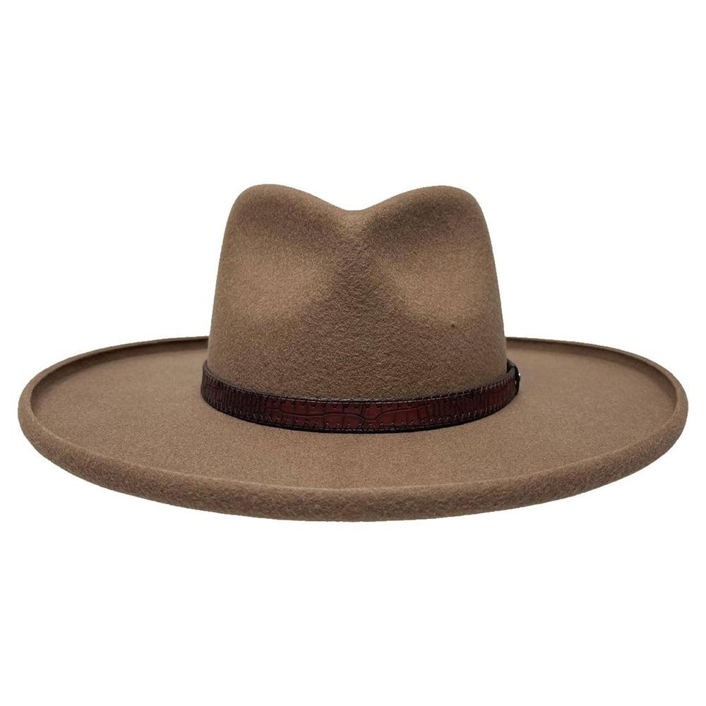 Hudson - Mens Pencil Rim Felt Fedora Hat by American Hat Makers