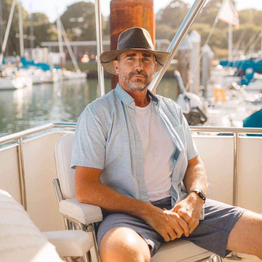Hats To Wear On A Boat Irwin Mens Western Weathered Outback Hat
