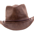 Irwin Brown Fabric Outback Fedora Hat by American Hat Makers