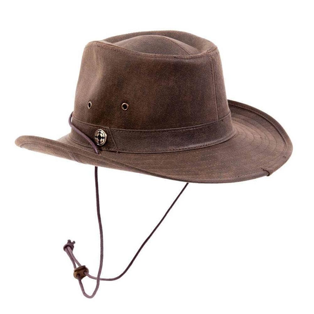 Irwin Brown Fabric Outback Fedora Hat by American Hat Makers