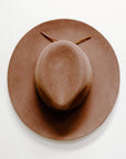 Jawa Brown Wide Brim Felt Fedora by American Hat Makers