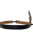 LT Brown Leather Band with feather on the sideby American Hat Makers