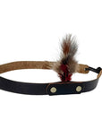 LT Brown Leather Band with feather on the sideby American Hat Makers