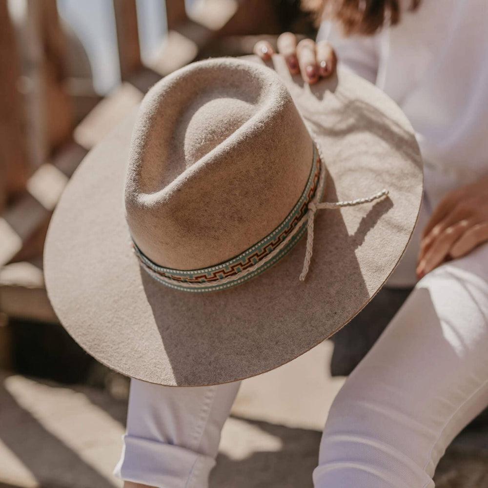 Bondi | Womens Wide Brim Felt Fedora Hat by American Hat Makers