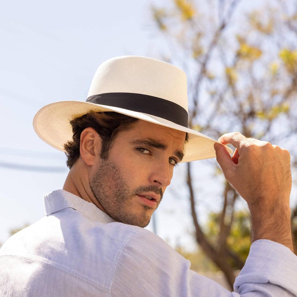 Medellin | Womens White Panama Fedora Hat by American Hat Makers