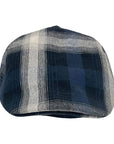 Mikey Navy Plaid Flat Cap Newsboy by American Hat Makers