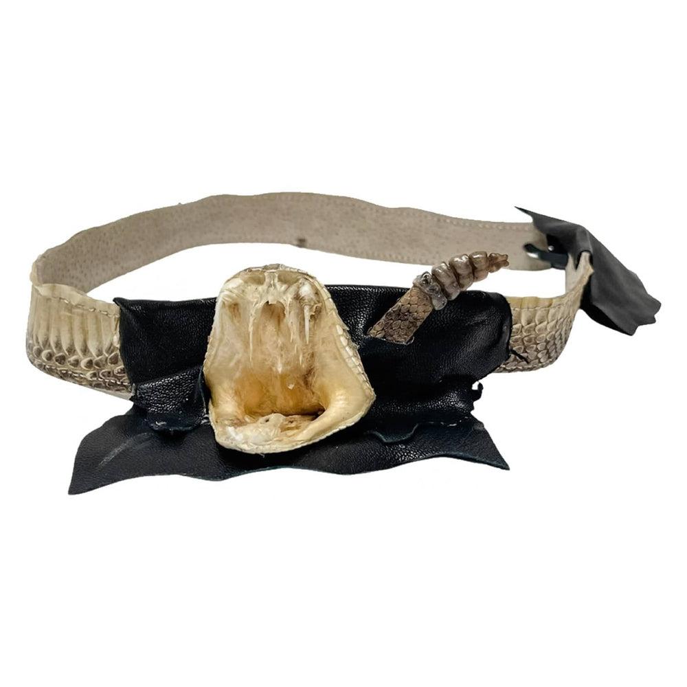 Rattlesnake with Deerskin Black Band by American Hat Makers HOVER