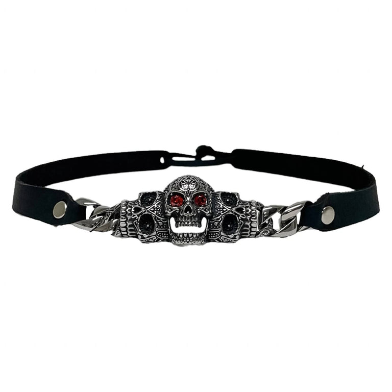 Red Eye Skull | Metal Chain Hat Band – American Hat Makers