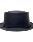 A front view of rumble black hat