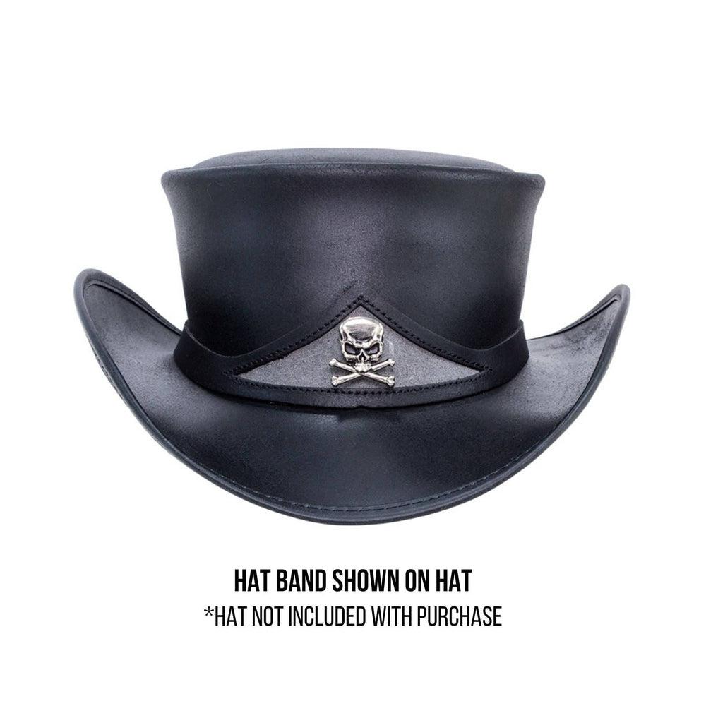 Black Band with Bold Skull and Crossbones by American Hat Makers