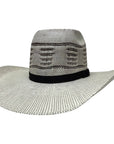 An angle view of a Trail Boss Straw Cowboy Hat 