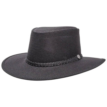 Cabana Black Mesh Sun Hat with UPF Rating by American Hat Makers