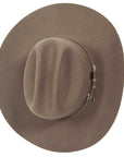 A top view of a Gunsmoke Cattleman Felt Cowboy Hat 