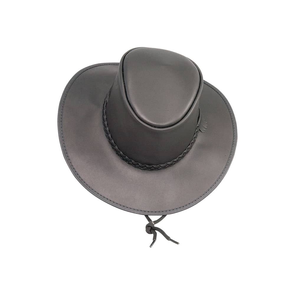 Crusher | Mens Crushable Leather Outback Hat – American Hat Makers